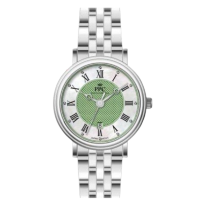 Paris Polo Club PPC-EC02-SL-GN Green Dial Stainless Steel Women Watch